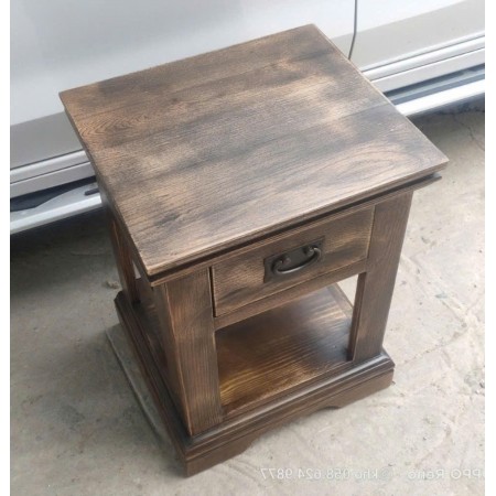 Dark Walnut Oil : Tủ Gổ Sồi 1 Ngăn Kéo